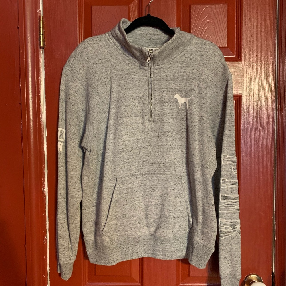 PINK quarter zip sweatshirt